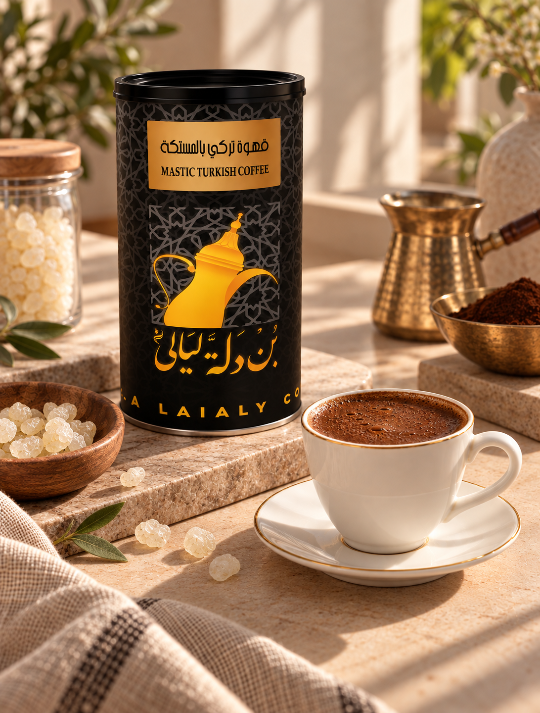 قهوة بالمستكة